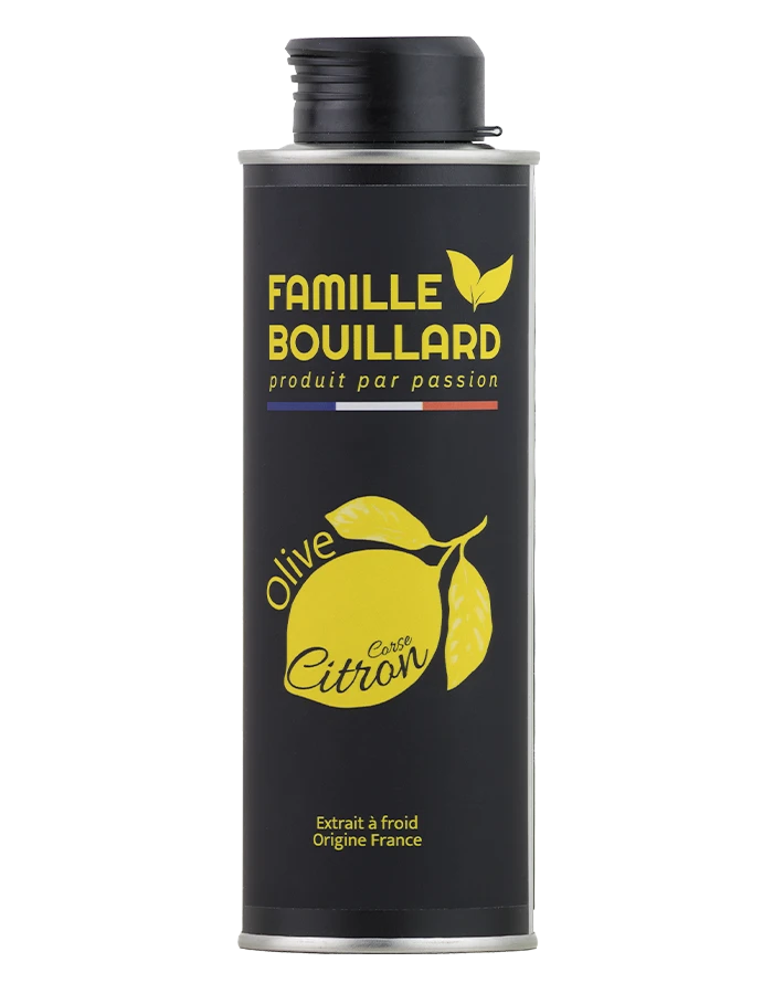 Huile d'olive au citron frais de Corse