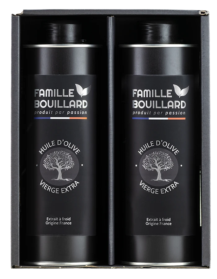 Coffret deux bouteilles d'huile d'olive vierge Extra x 50cl
